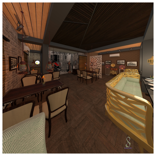 Restaurant Interior Render